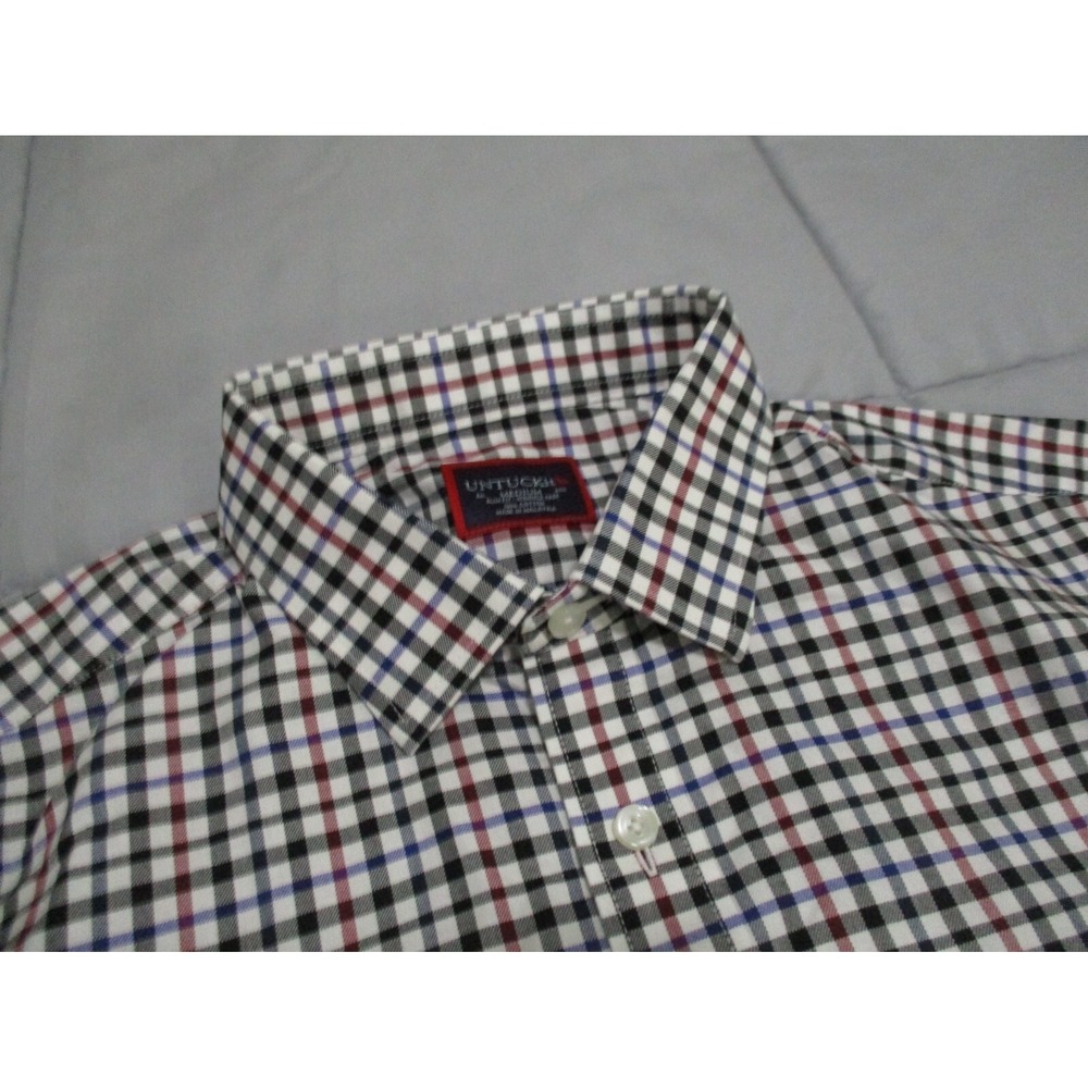UNTUCKit Shirt Mens M Multicolor Long Sleeve Button Preppy Slim Wrinkle Free
